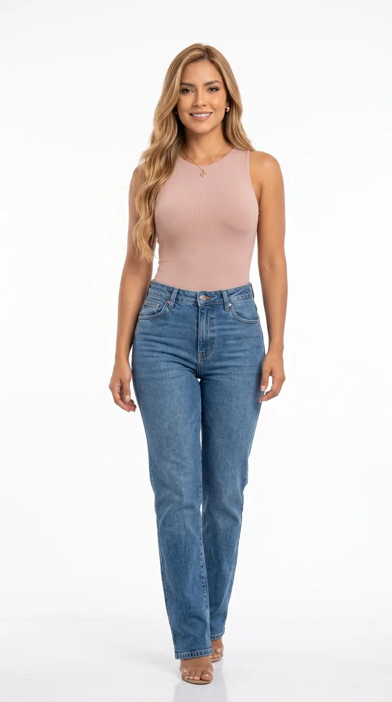 Body rosa sin mangas de ANNALU para mujer